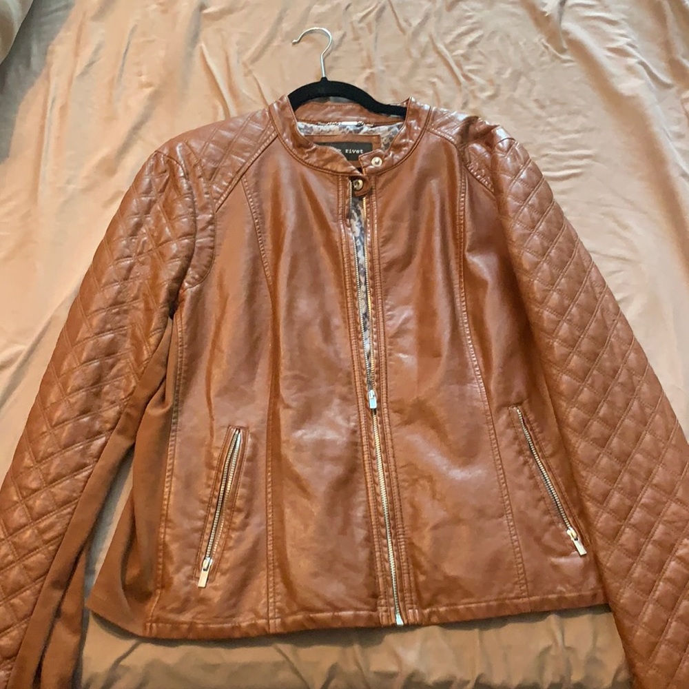 Black Rivet fo leather jacket